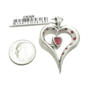 Romy‎ Open Heart Pendant With Swarovski Crystals